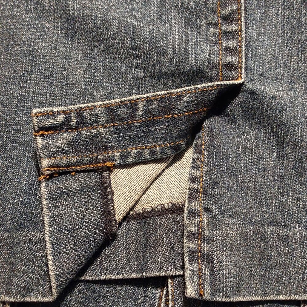 Jones New York Stretch Denim Pencil Skirt - 12 - Good Condition - Picture 4 of 5